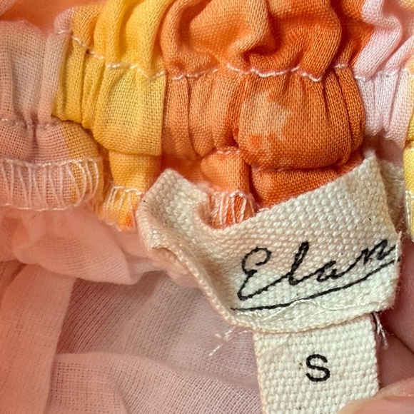 Elan Coral Print Amalfi Crop Halter Top & Smocked Skirt Set S - Picture 11 of 11